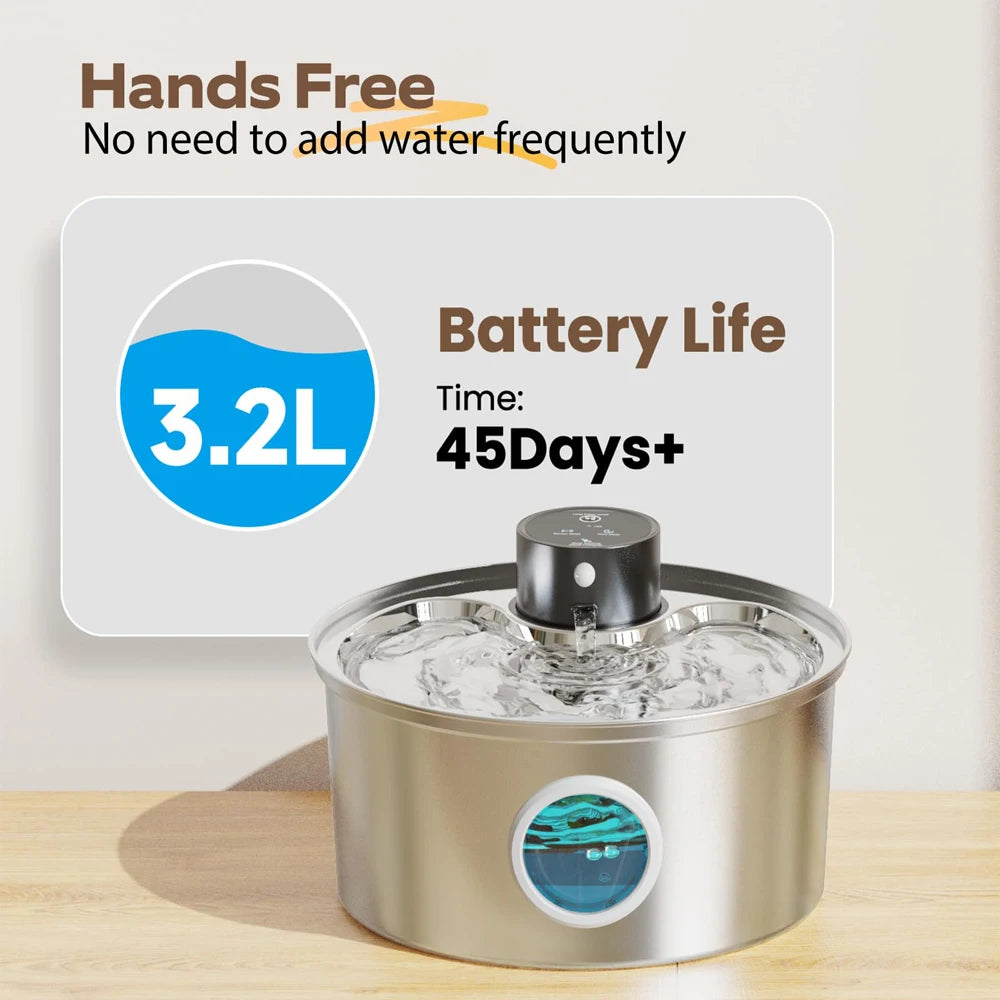 Flow Bowl Bebedero Automático Inoxidable