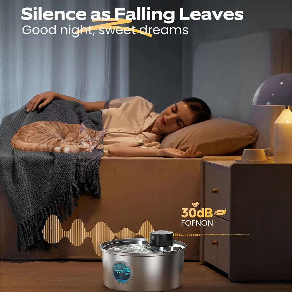 Flow Bowl Bebedero Automático Inoxidable